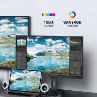AOC U27P3U 显示器 27英寸 IPS 4K 99%sRGB 窄边框 升降旋转 低蓝光 （单位：台） 黑色