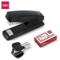 得力（deli） 0354 订书机套装  订书器+订书钉+起钉器 123*34*56mm 黑色（单位：套）