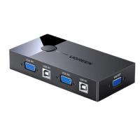 绿联（UGREEN） 30357 KVM切换器 VGA视频切屏器 30357 黑色（单位：个）