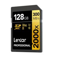 雷克沙（Lexar）LSD128CRBCN2000R 存储卡 128GB SD4.0 UHS-II 传输300MB/s 写入260MB/s 32*24*2.1 mm (单位：张)