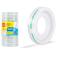 得力（deli）30001强韧型文具胶带8mm*30y*38um 12卷（单位：筒）高透
