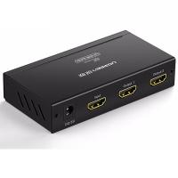绿联（UGREEN） 40201 HDMI一进二分屏器 4k 30hz 黑色 (单位:个)