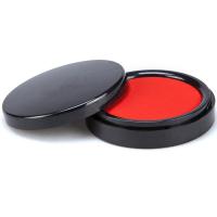 齐心（COMIX） B3747 速干印台Ø85mm 中号 （单位：个）红