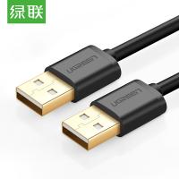 绿联（UGREEN）10310 数据线 1.5米 USB2.0公对公（单位：条）黑色 新老包装随机发货