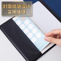 得力（deli） 7903 商务皮面记事本 48K80张 黑色（单位：本）