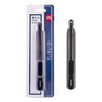 得力（deli） 2036S 美工刀 13刀头  自锁  SK5合金钢ABS材质外壳   145*17mm   (单位：把) 金属灰