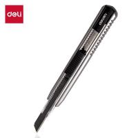 得力（deli） 2036S 美工刀 13刀头  自锁  SK5合金钢ABS材质外壳   145*17mm   (单位：把) 金属灰