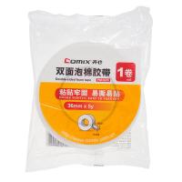 齐心（COMIX） PM3605 双面泡棉胶带 36mm*5y 12卷/组（单位:卷）白色