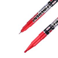 宝克（BAOKE） MP220 双笔头油性记号笔 大头1.0mm 小头0.5mm 12支/盒(单位：盒) 红色