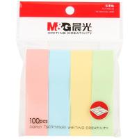晨光（M&G） YS-13 便利贴纸 76*19mm 4色/包 （单位:包） 绿/粉/蓝/黄