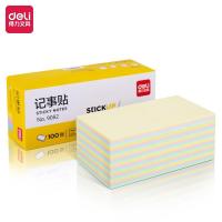 得力（deli） 9082 记事贴 76mm×76mm 12袋/盒 (单位:盒) 颜色随机发货