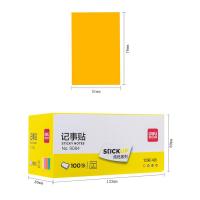 得力（deli） 9084 百事贴 51*76mm 100张/包 荧光色系（黄、橙、粉、绿） 12袋/盒 (单位:盒)