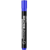 得力（deli）S550记号笔1.5mm 不可再充墨水 单头 10支/盒(单位：支)蓝色