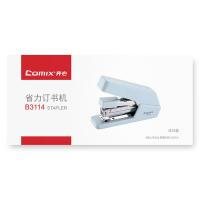 齐心（COMIX）B3114 省力订书机 12# 20页（单位：个）新老包装随机发货 冰川蓝