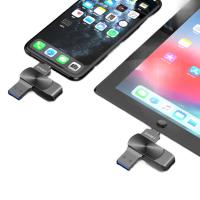 忆捷（EAGET）i66plus 512GB 苹果U盘 512GB USB3.0 Lightning双接口 55*15*8mm（单位：个）黑色