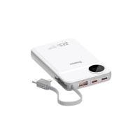 纽曼（Newmine） AL25 精简版 自带线充电宝 10000mAh(单位：个) 白配灰
