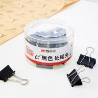 晨光（M&G） ABS92734 长尾夹 32mm24只/筒 黑色（单位：筒）