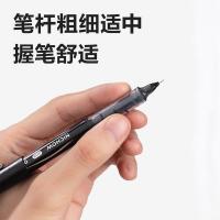 得力（deli） S656-Q1 直液式走珠笔中性笔 0.5mm 12支/盒(单位：盒) 黑色