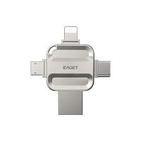 忆捷（EAGET）I71- USB3.0 Lightning Type-C MicroUSB口 苹果安卓手机电脑通用四接口存储U盘 商用 128G（单位：个）