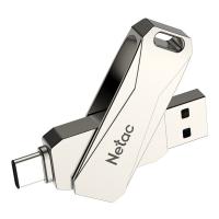 朗科（Netac） G473 旋转型双接口金属U盘 Type-C+USB3.0 64GB(单位：个)