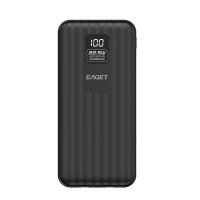 忆捷（EAGET） EQ202 移动电源 22.5W自带双线 智能数显 20000mAh 黑色 (单位:个)
