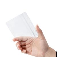 得力（deli）PVC证件卡100个/盒 容卡尺寸86*54mm横式防水透明塑料卡套 吊牌 工作证 5758（单位：盒）透明色