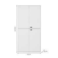 臻远 ZY5052349 通双节文件柜密码锁 90*40*185cm（单位：台）白色