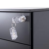 臻远 ZY5052386 钢制活动柜 三抽侧拉款 39*50*60cm（单位：台）黑色