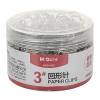 晨光（M&G）ABS91697 3#镀镍回形针 200枚/桶 单桶装（单位：桶）银色