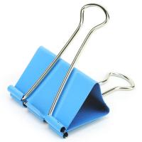 得力（deli）8551ES 彩色长尾票夹 12只/筒 50mm（单位：筒）混