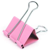 得力（deli）8551ES 彩色长尾票夹 12只/筒 50mm（单位：筒）混