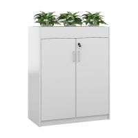 臻远 ZY5062244 铁皮文件柜二门矮柜 80*30*100cm（单位：台）白色