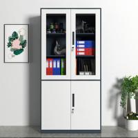 臻远 ZY-SY-31 窄边大器文件柜 900*400*1850mm（单位：台） 灰白套色