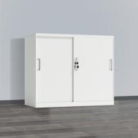 臻远 ZY5062249 钢制铁门移门文件柜 90*40*76cm（单位：台）白色