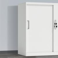 臻远 ZY5062249 钢制铁门移门文件柜 90*40*76cm（单位：台）白色