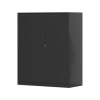 臻远 ZY5062276 钢制窄边铁门文件柜 90*40*76cm（单位：台）黑色