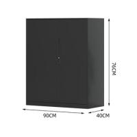 臻远 ZY5062276 钢制窄边铁门文件柜 90*40*76cm（单位：台）黑色