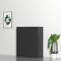 臻远 ZY5062276 钢制窄边铁门文件柜 90*40*76cm（单位：台）黑色