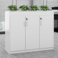 臻远 ZY5062248 铁皮文件柜 120*30*120cm 白色 三门矮柜 (单位:台)