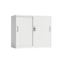 臻远 ZY5062249 钢制铁门移门文件柜 90*40*76cm 白色 (单位:台)