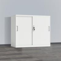 臻远 ZY5062249 钢制铁门移门文件柜 90*40*76cm 白色 (单位:台)