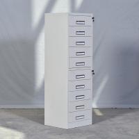 臻远 ZY5062227 钢制文件柜 竖十斗柜 44*39*136cm 灰白色 (单位:台)
