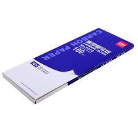 得力（deli） 9372 薄型复写纸 (8.5*22cm)-38K  (单位：盒) 蓝
