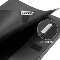 齐心（COMIX）HC-75 加厚型粘扣资料盒 A4 75mm 黑色（单位：个）新老包装随机发货