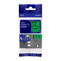 科思特 KZe-751 标签色带 24mm*8m 绿底黑字 适用兄弟标签机 (单位:支)
