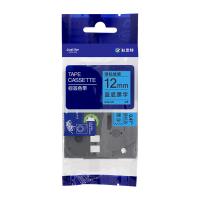 科思特 KZe-531 标签色带 12mm*8m 蓝底黑字 适用兄弟标签机 (单位:支)