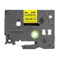 科思特 兼容 KZe-651 标签色带 尺寸：24mm*8m（单位：支） 适用兄弟PT330/PT350/PT520/PT540/PT580C/PT1400/PT1500PC/PT1600 黄底黑字