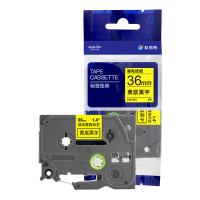 科思特 兼容 KZe-661 标签色带 36mm*8m（单位：支） 适用PT530/PT550/PT3600/PT9200PC/PT9200DXT/PT9400/PT9500PC/PT9600/PT9700PC/PT9800PCN 黄底黑字