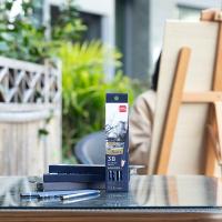 得力（deli）S999 铅笔 高级绘图 3B  12支/盒 (单位:盒) 蓝色