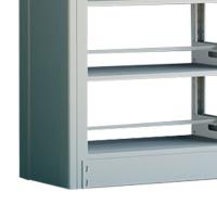 臻远 ZY5060913 图书架 280*45*200cm 白色 (单位:组)